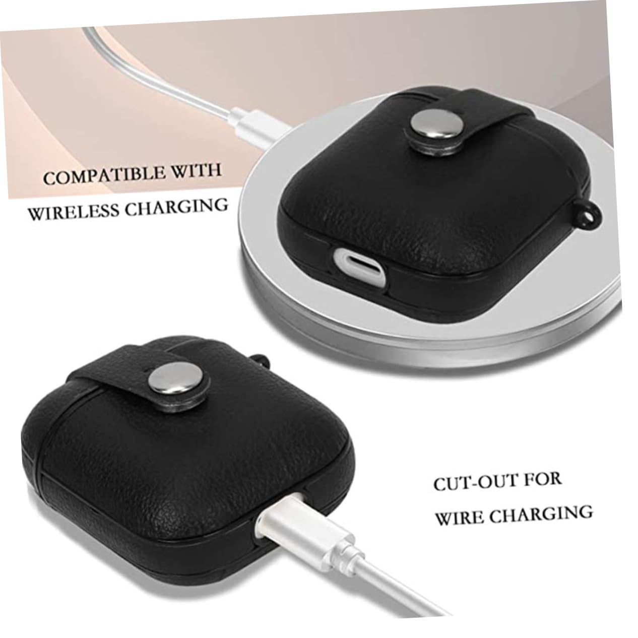 HOMSFOU 5piezas Estuche Protector De Auriculares Inalámbricos PU Resistente Al Desgaste Compatible Ligero y Compacto para Llevar Bolsos o Mochilas