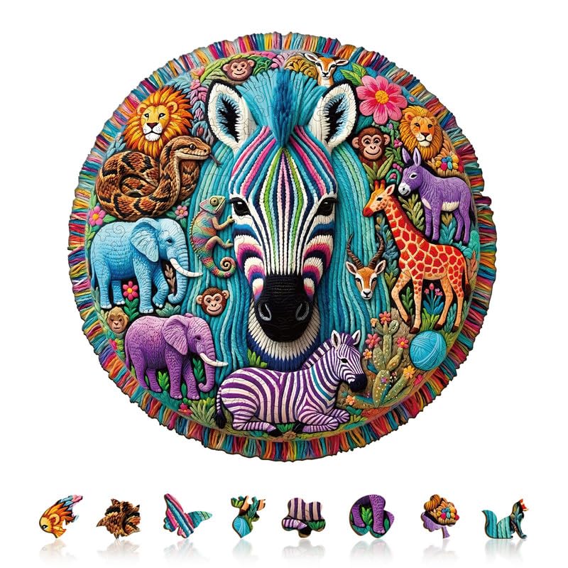 Jigfoxy Puzzle in legno per adulti, safari selvaggi Symphony puzzle in legno per adulti