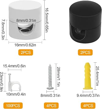 4 Pcs Ceiling Cable Mount Hook Heavy Duty Elegant