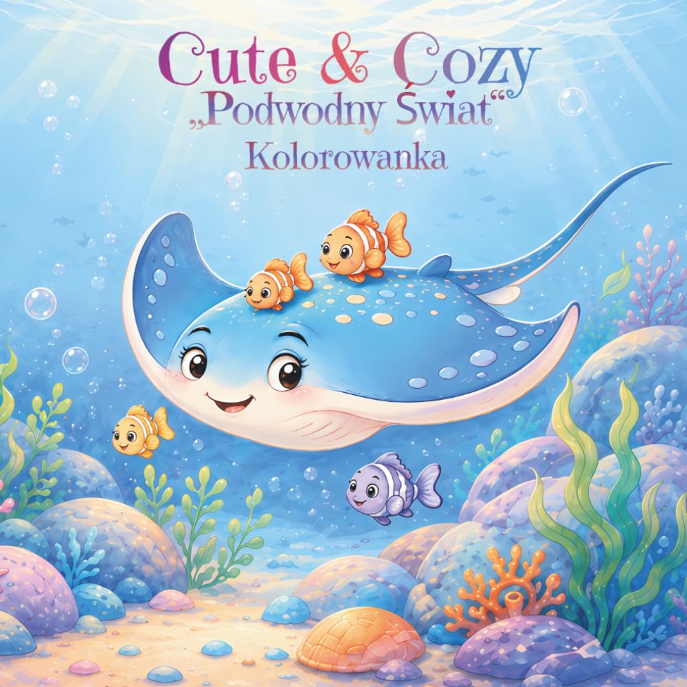 Cute & Cozy Podwodny Świat Kolorowanka: Zanurz się... Urocze morskie obrazki do kolorowania (Cute & Cozy Kolorowanki)