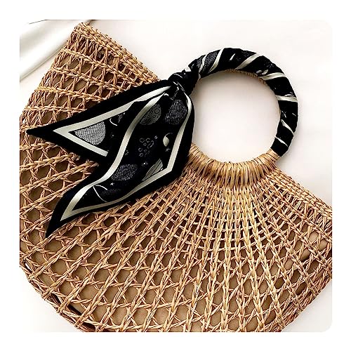 IMLECK Bag Handbag Handle Ribbon Scarf Lightweight Neckerchief Headscarf2