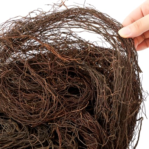 AceOrbit 200g Natural Aquarium Driftwood Roots Bushy Fish Tank Drift Wood for Aquascaping Small Reptile Branches for Terrariums Fry Shrimp Planted Tanks