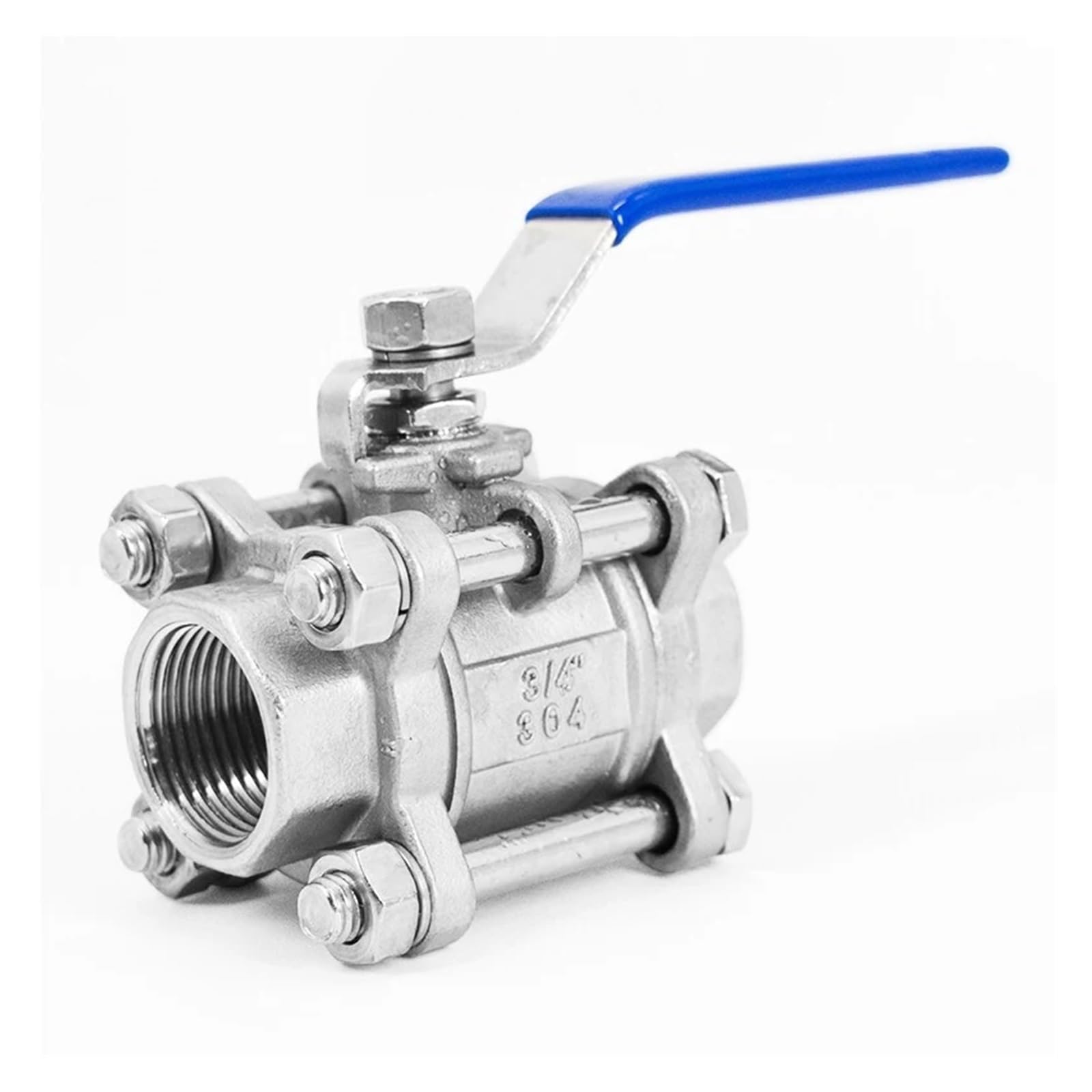 Robinet à boisseau sphérique SS304 en acier inoxydable durable pour haute température DN50