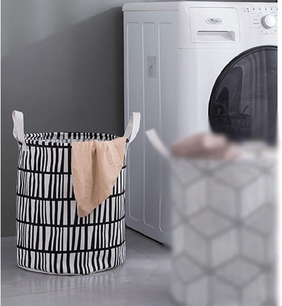 Folding Laundry Tub Basket Waterproof Children' s Toy Basket Tunic Dirty Clothes Basket Organizer Laundry Sorter (Color : Black,)