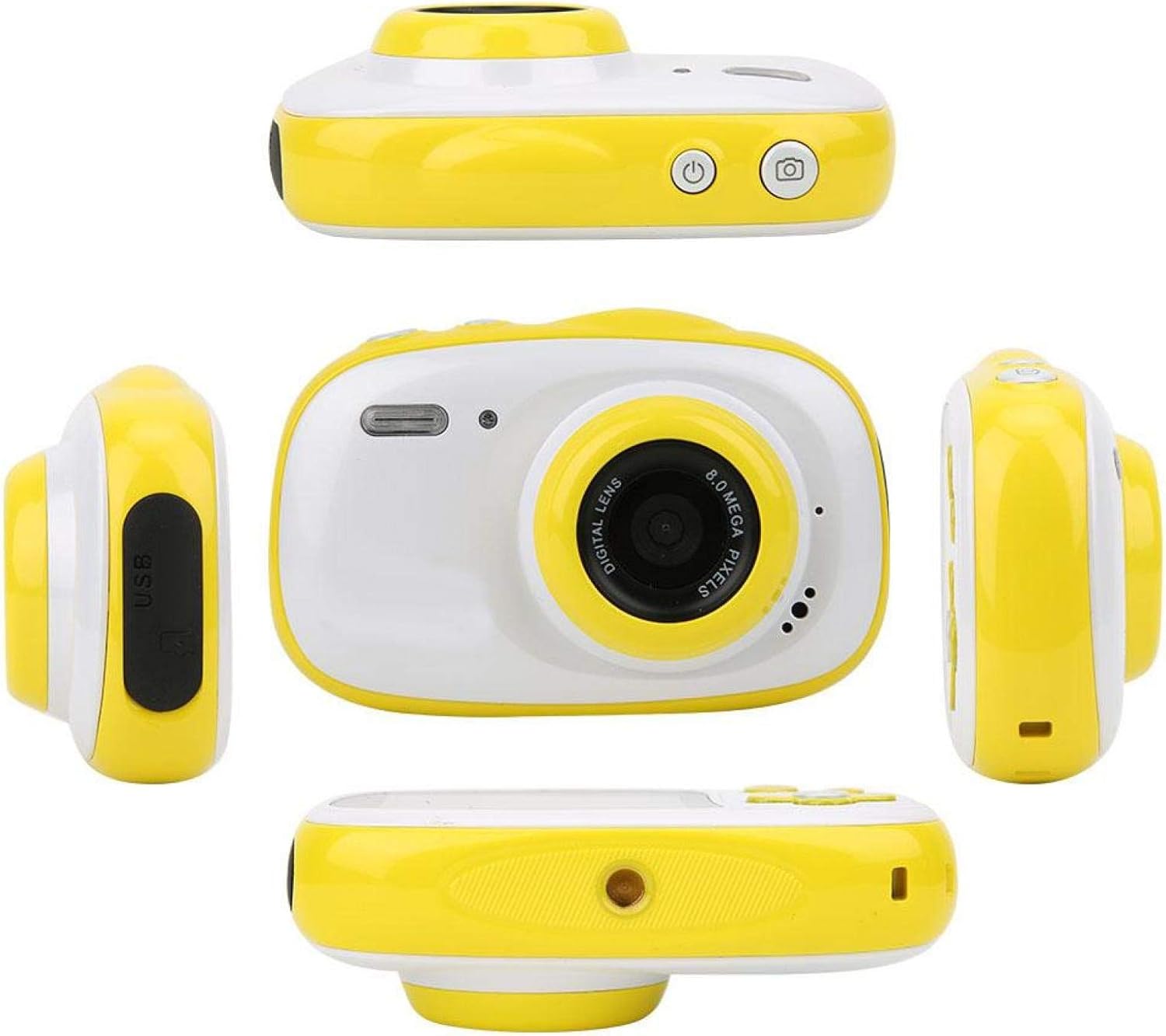 写真を学ぶための耐久性のあるかわいいデジタルカメラ Yellow 年間定番 写真を学ぶための耐久性のあるかわいいデジタルカメラ Yellow 年間定番