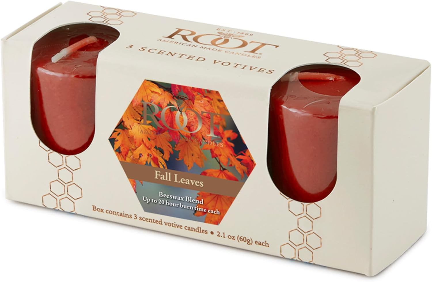 Root Candles Fall Scented Votive Candles Beeswax Blend