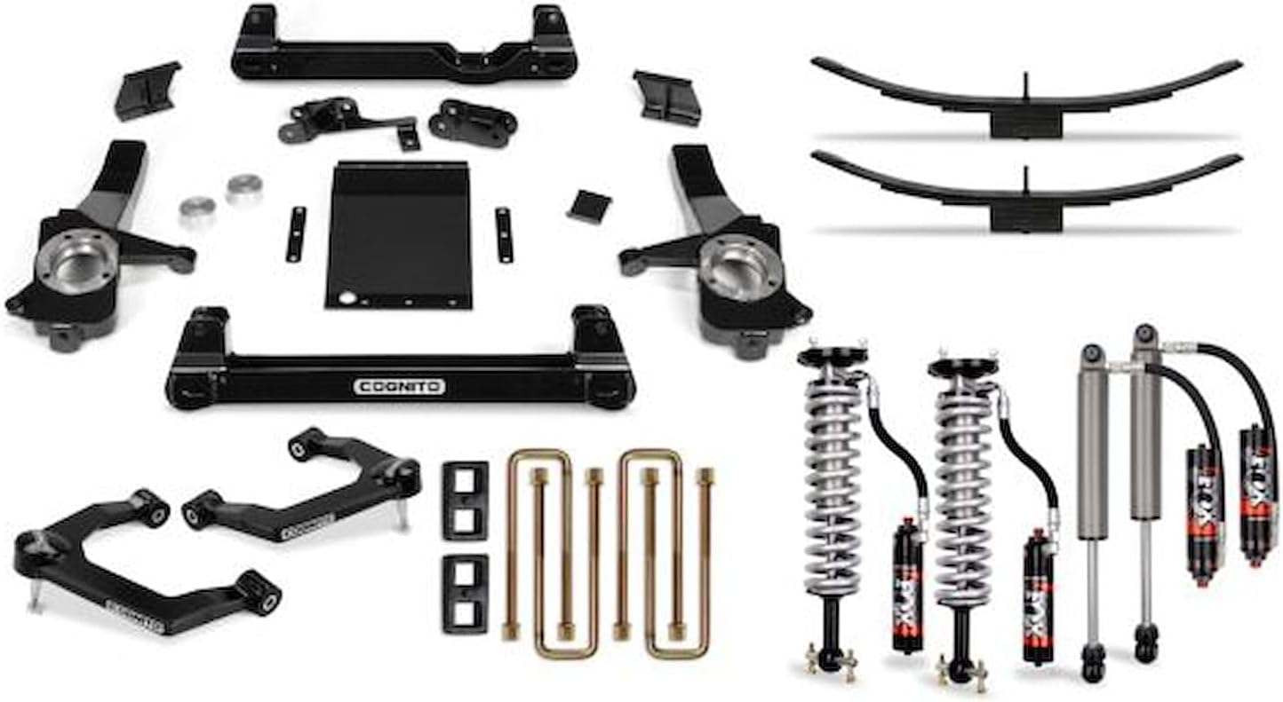 Cognito Motorsports 6-Inch Elite Lift Kit with FXR 2.5 Elite Performance Series Shocks Compatible with 2019-2024 Silverado/Sierra 1500 2WD/4WD Including AT4 and Trail Boss, 210-P1224