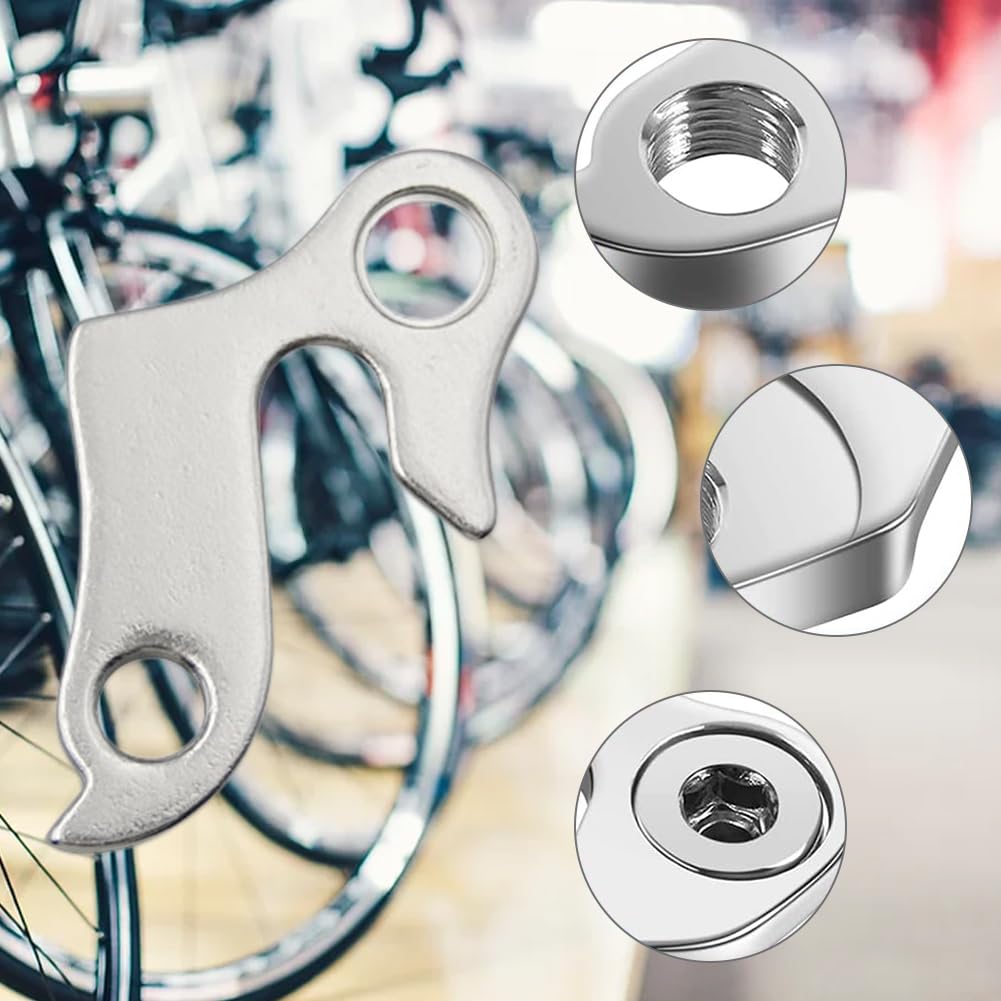 Crochet Dérailleur Vélo – Adaptateur Universel En Métal Argenté - 9