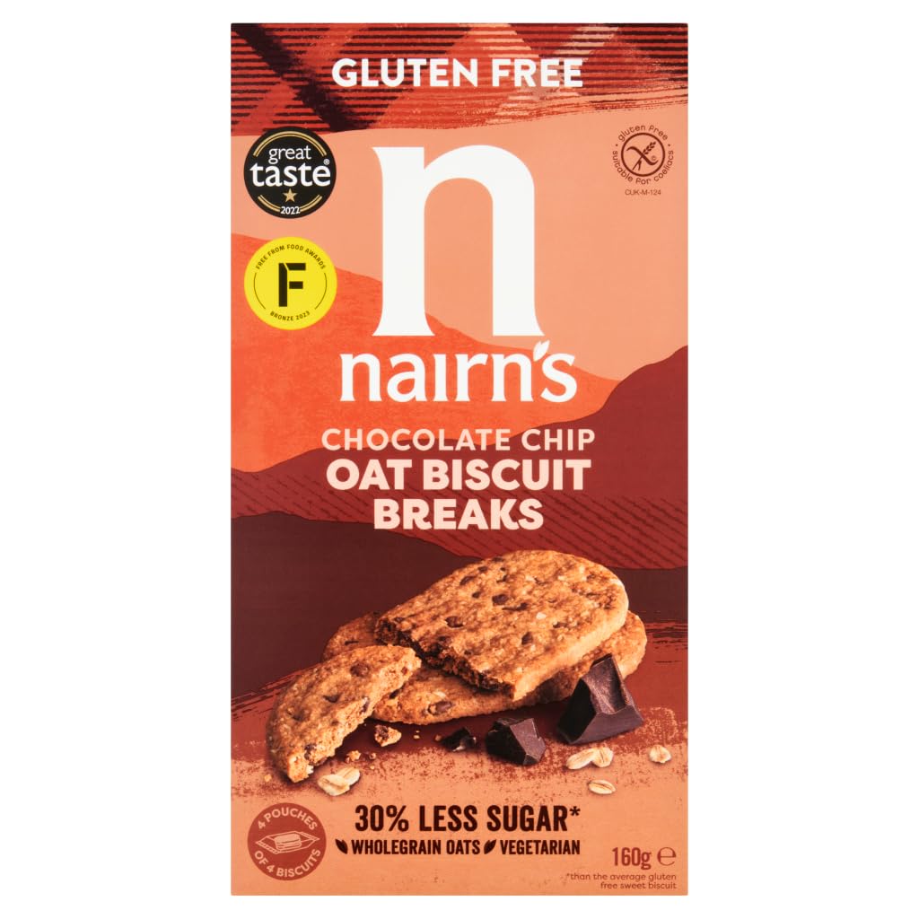 Nairns Gluten Free Chocolate Chip Biscuit Breaks 160g