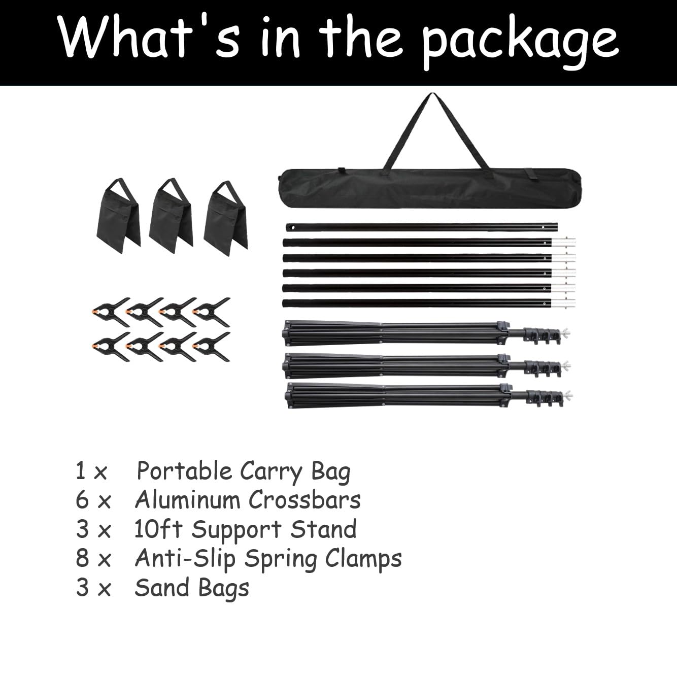 Amazon.com : 10x20 ft Medium Duty Back Drop Adjustable Stand