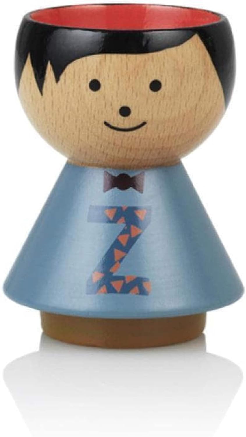 Lucie Kaas Bordfolk Beech Wood Egg Cup, Multi-Colour, Height: 6 cm