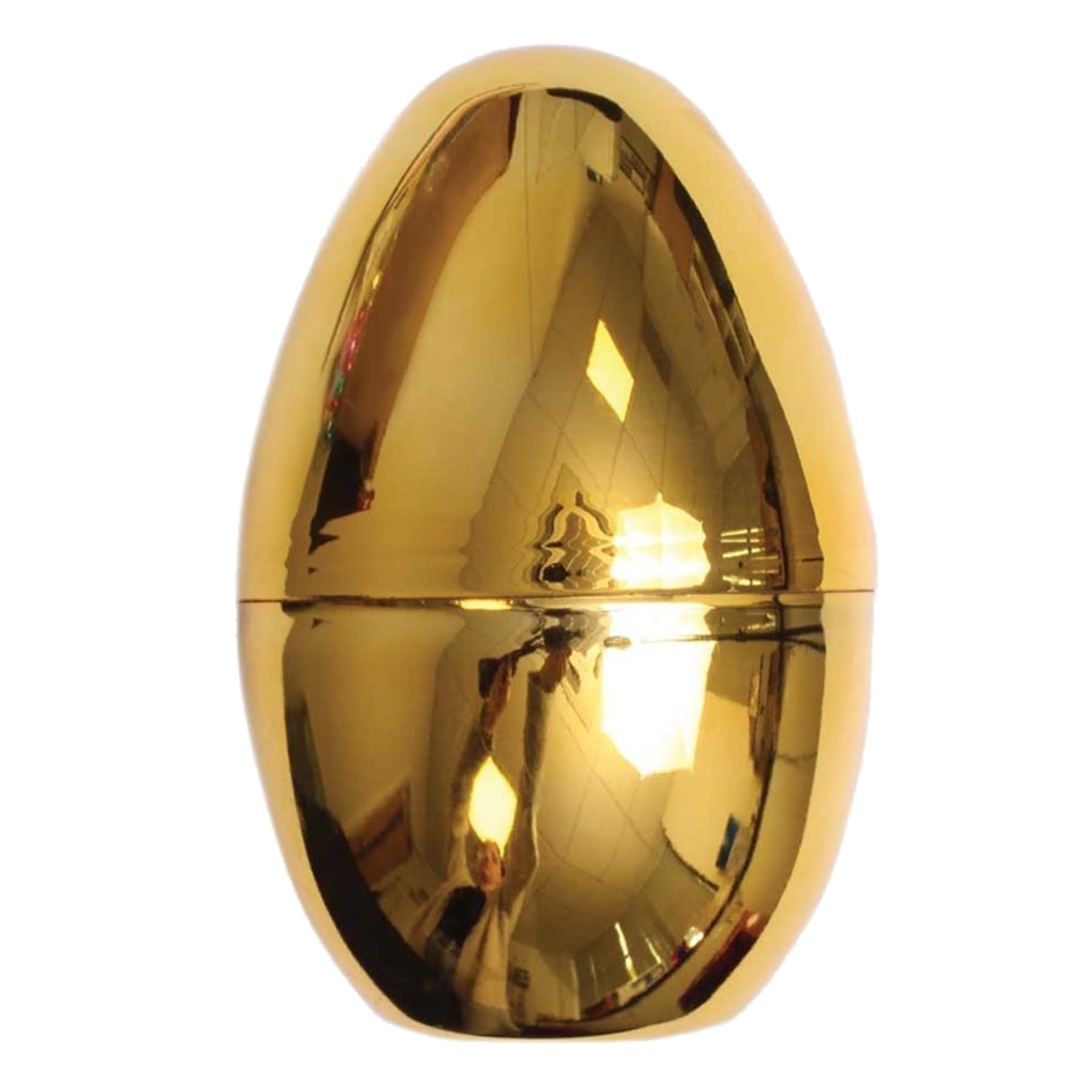 Widdle Gifts Easter Egg Hunt Accessories and Games - Re-usable Sturdy Plastic Fillable Egg (Fillable 10cm Golden Egg 4994)