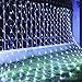 Produktbild HJ® Lichterkette Lichternetz 3mx3m Lichter Netz mit 300 LEDs IP44 Innen Außen Lichtervorhang Weihnachten Kaltweiß Weihnachtslichterkette Mit Steuerbox
