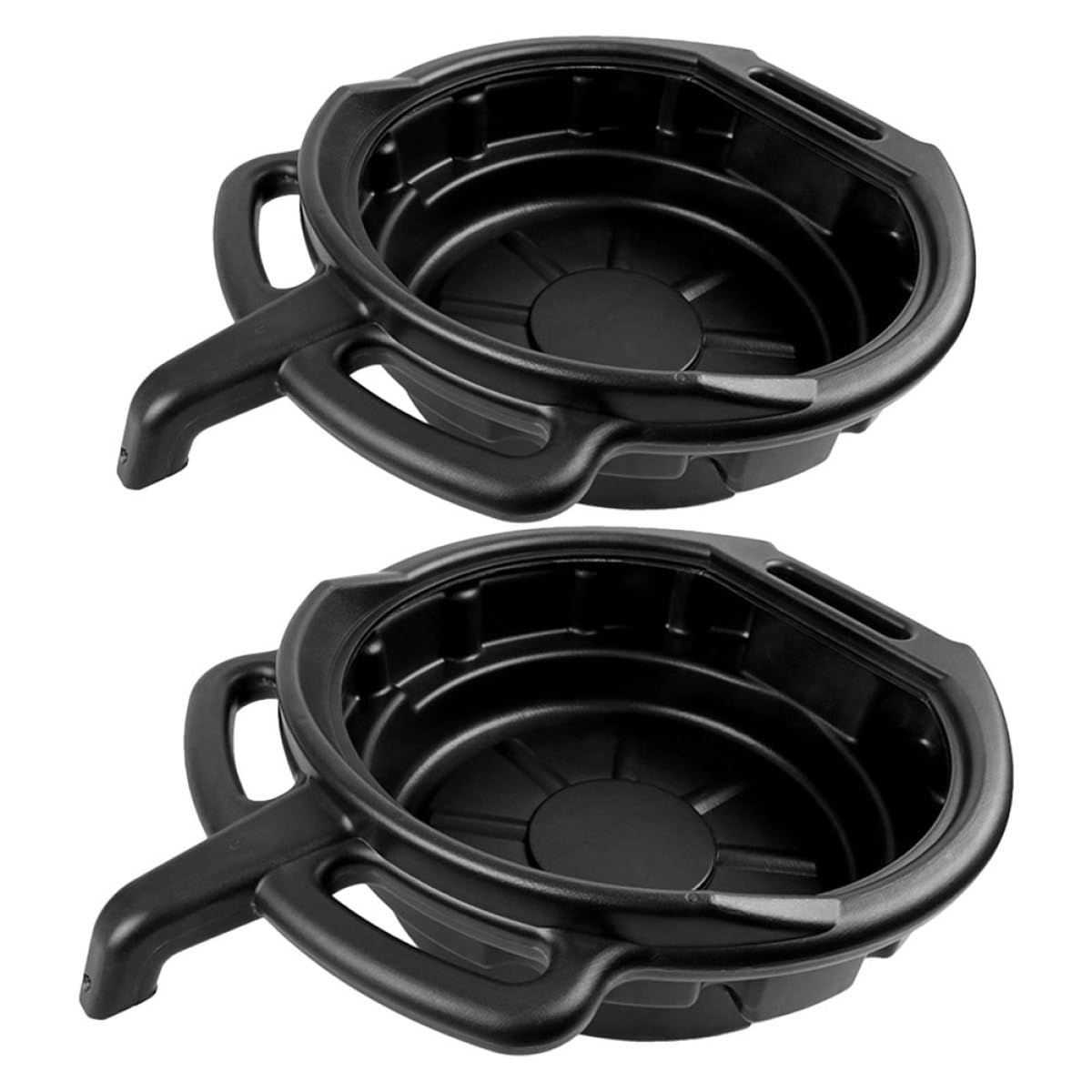 Bandejas Recogedoras de Aceite Motor Material PE Resistente de 10l y 15l Fácil de Limpiar Juego de 2 para Coches y Mantenimiento Automotriz
