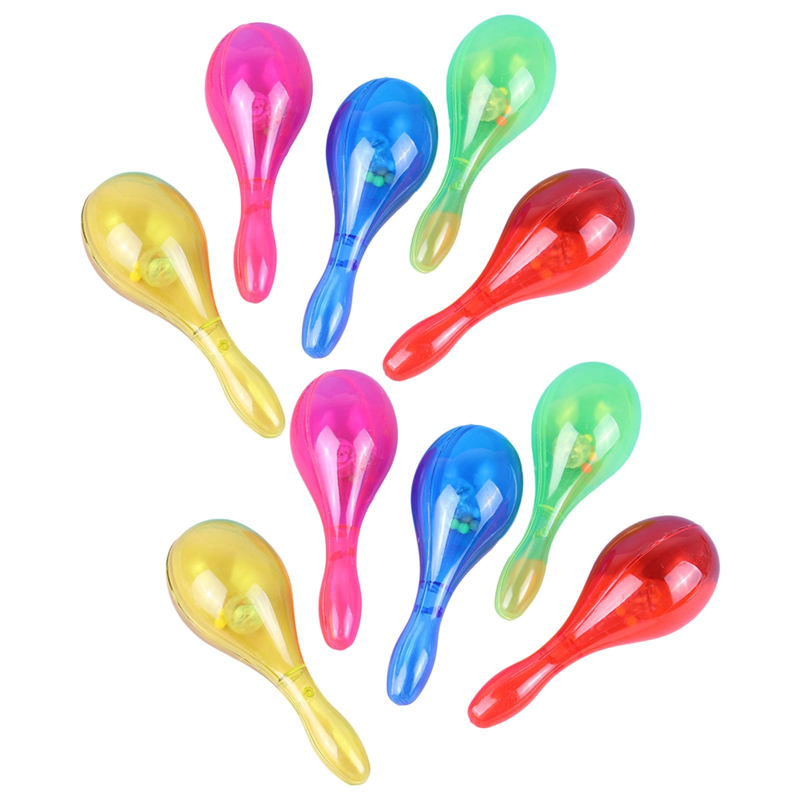 Limtula Of 10 Flashing Noise Makers with Built in Battery for Concerts Birthday Celebrations LED Light Up Maracas