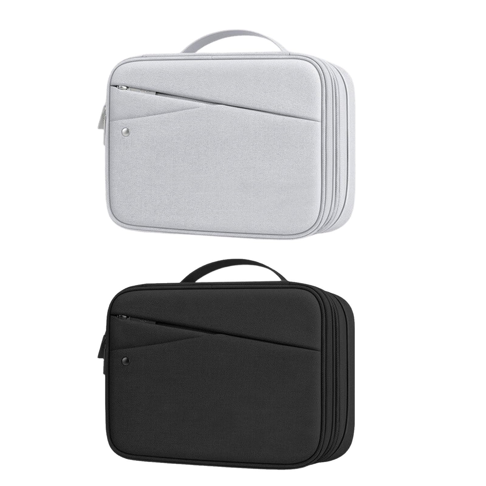 Borsa leggera Tasche portaoggetti a scomparti multipli Realizzata in custodia da trasporto in tessuto nylon Ideale per borsa per accessori