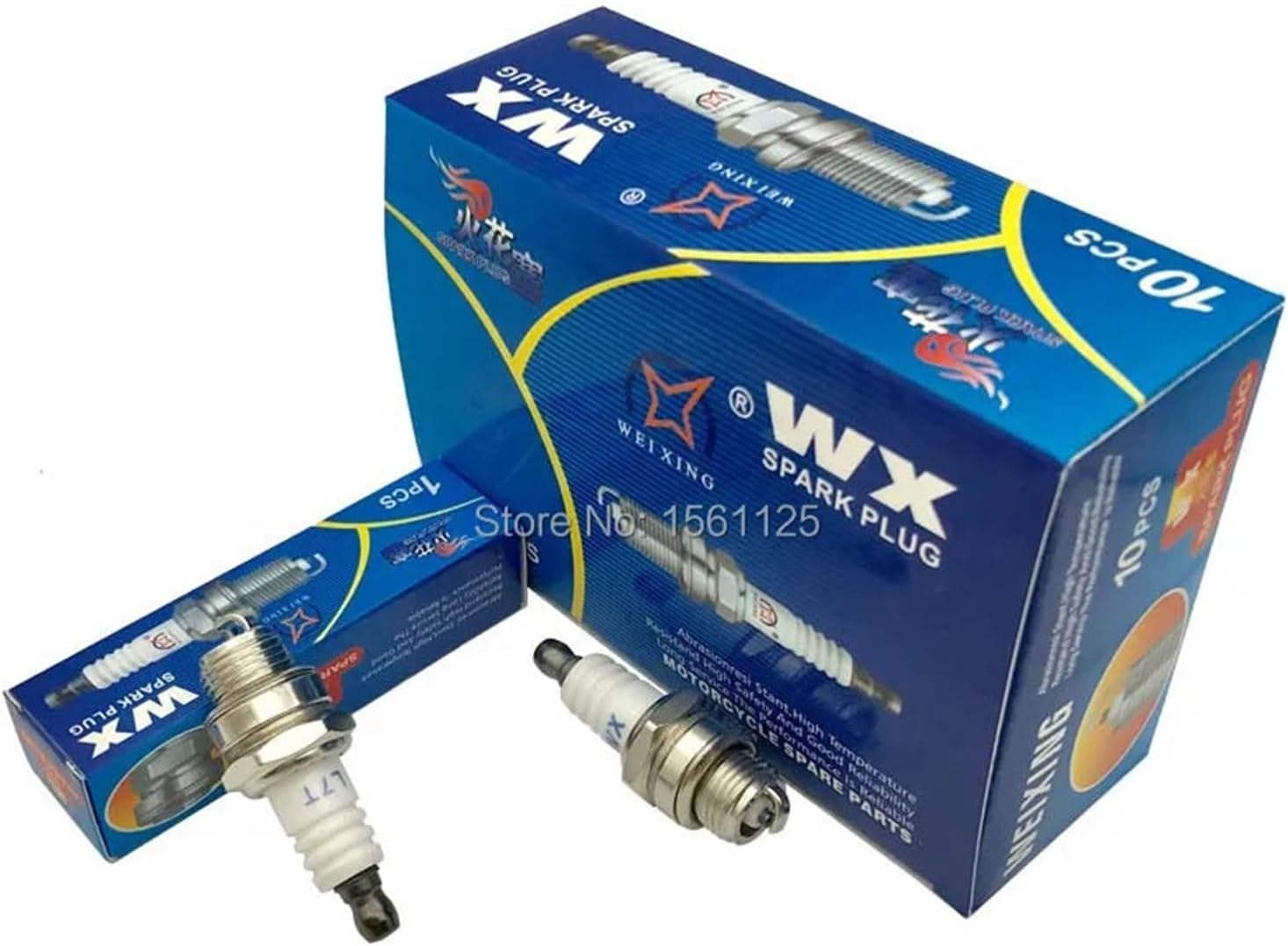 4PCS Spark Plug L7T for BM6A WS6E WS7E BPMR6A WS7F CJ7Y W20MU BPMR6A Chainsaw Lawn Mowers Garden Lawnmower 152 Gasoline Engine(BLUE PACK)