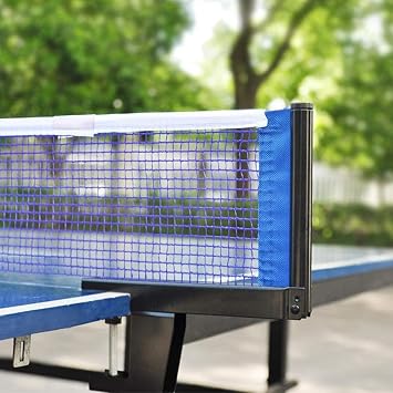 Portable Table Tennis Net,Durable Retractable Ping Pong Net Foldable for Indoor and Outdoor Portable Ping Pong Sport Training Competition, Fits Most Tables(Darl Blue)
