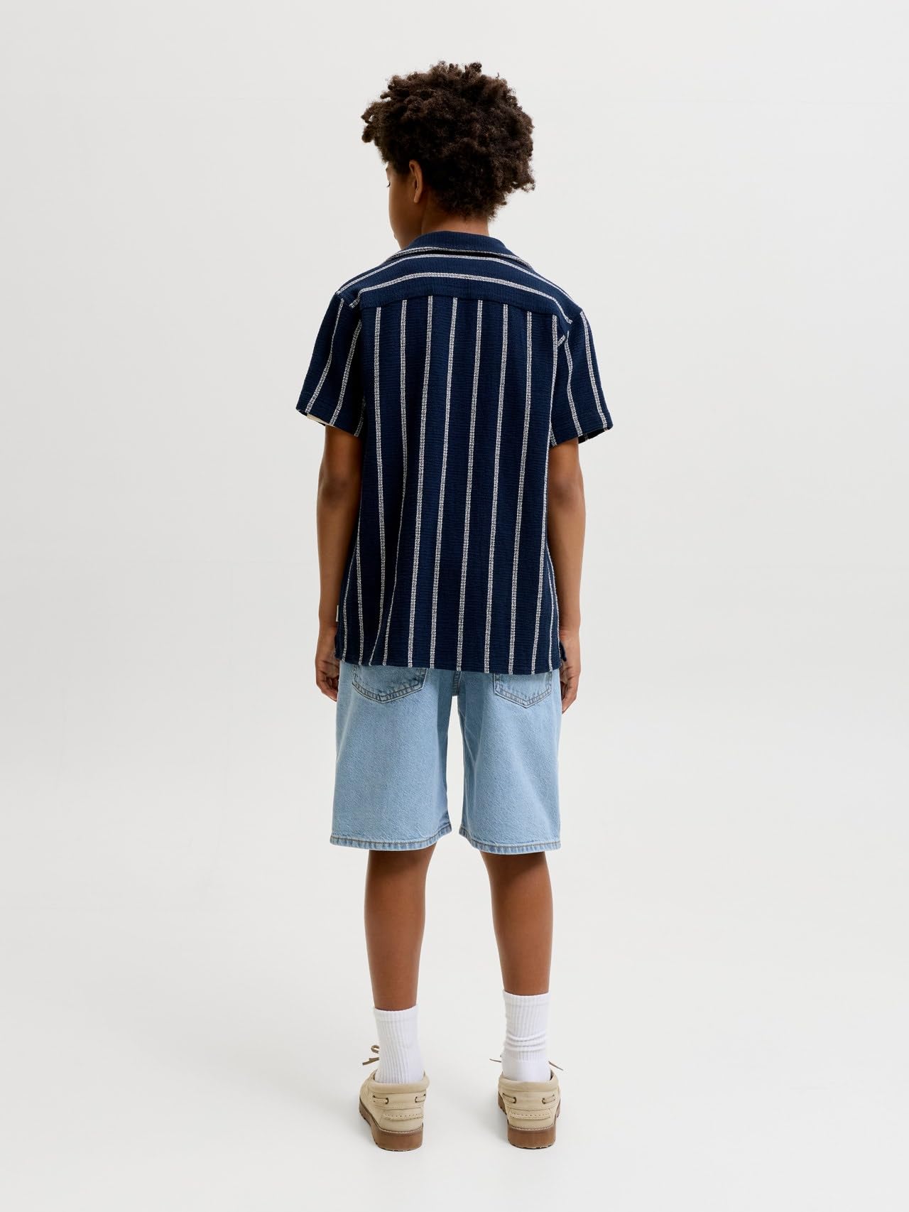 JACK & JONES Short en jean pour garçon, coupe baggy, short en jean junior