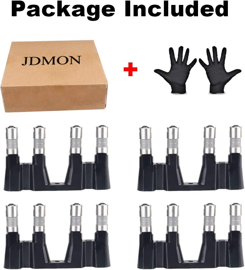 JDMON New Hydraulic Roller Lifters Set of 16 and 4 Guide Trays Compatible with Chevy LS1 LS2 LS3 LS6 LS7 LQ4 LQ9 LY5 LY6 LM7 4.8 5.3 5.7 6.0 Replace 12499225 HL124