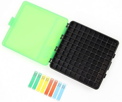 Miniatura 3 de MTM 100 - Caja de munición redonda abatible (40/45/0.394 in), color verde y negro (paquete de 4)