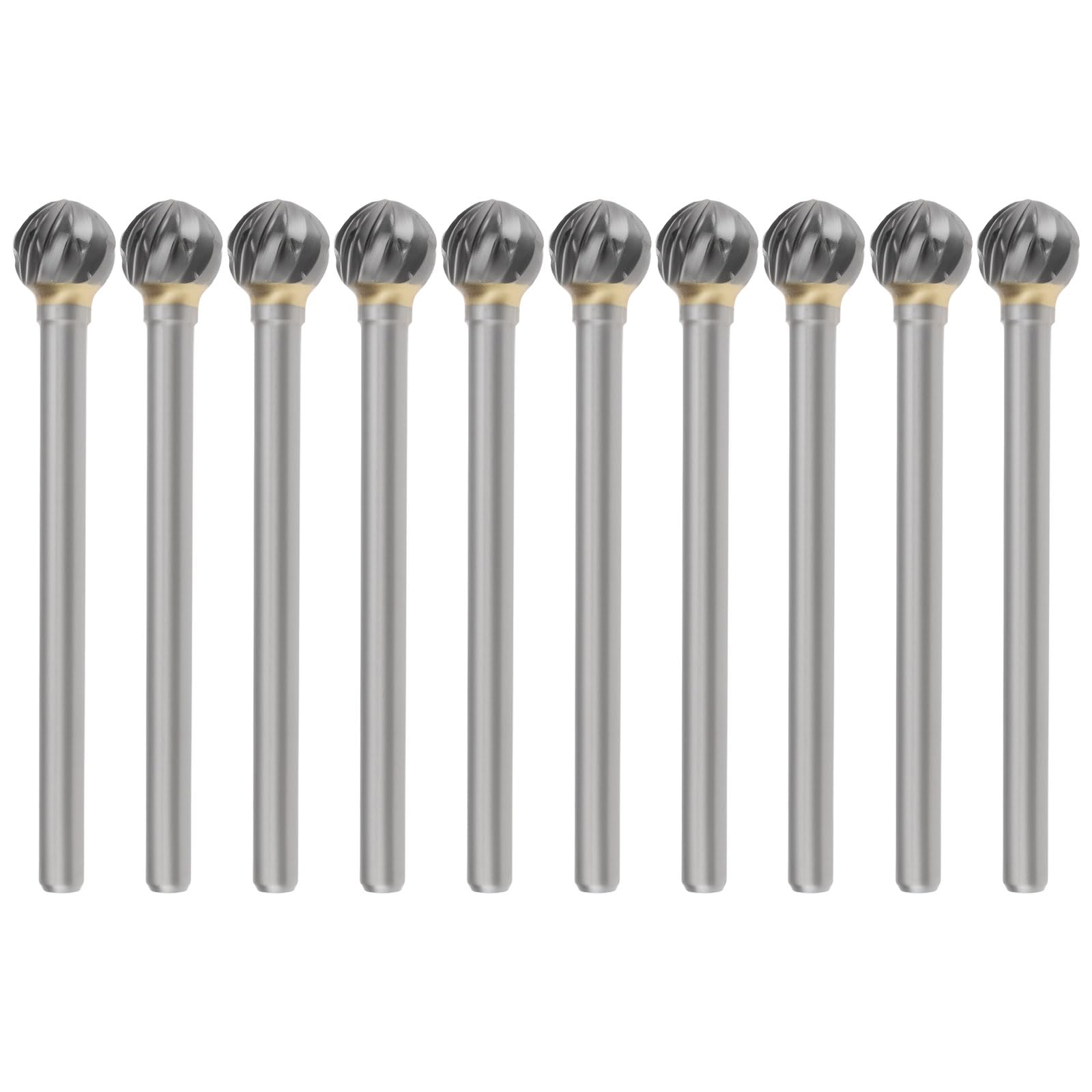 SG Store 10pcs 6x6mm Solid Carbide Milling Cutter Compatible with Dremels Proxxon Ball Engraving Machine