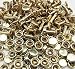 Amanteao Bronze Double Cap Rivets Plane Cap 6mm and Post 4mm Pack of 200 Sets