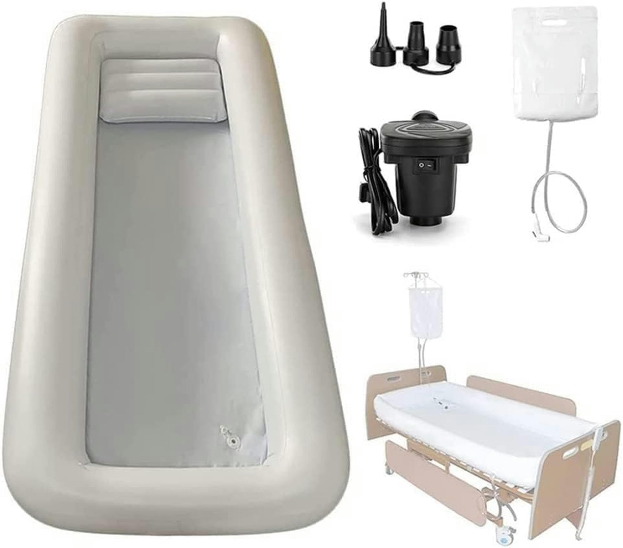 Baignoire gonflable médicale salle de bain d'assistance avec pompe