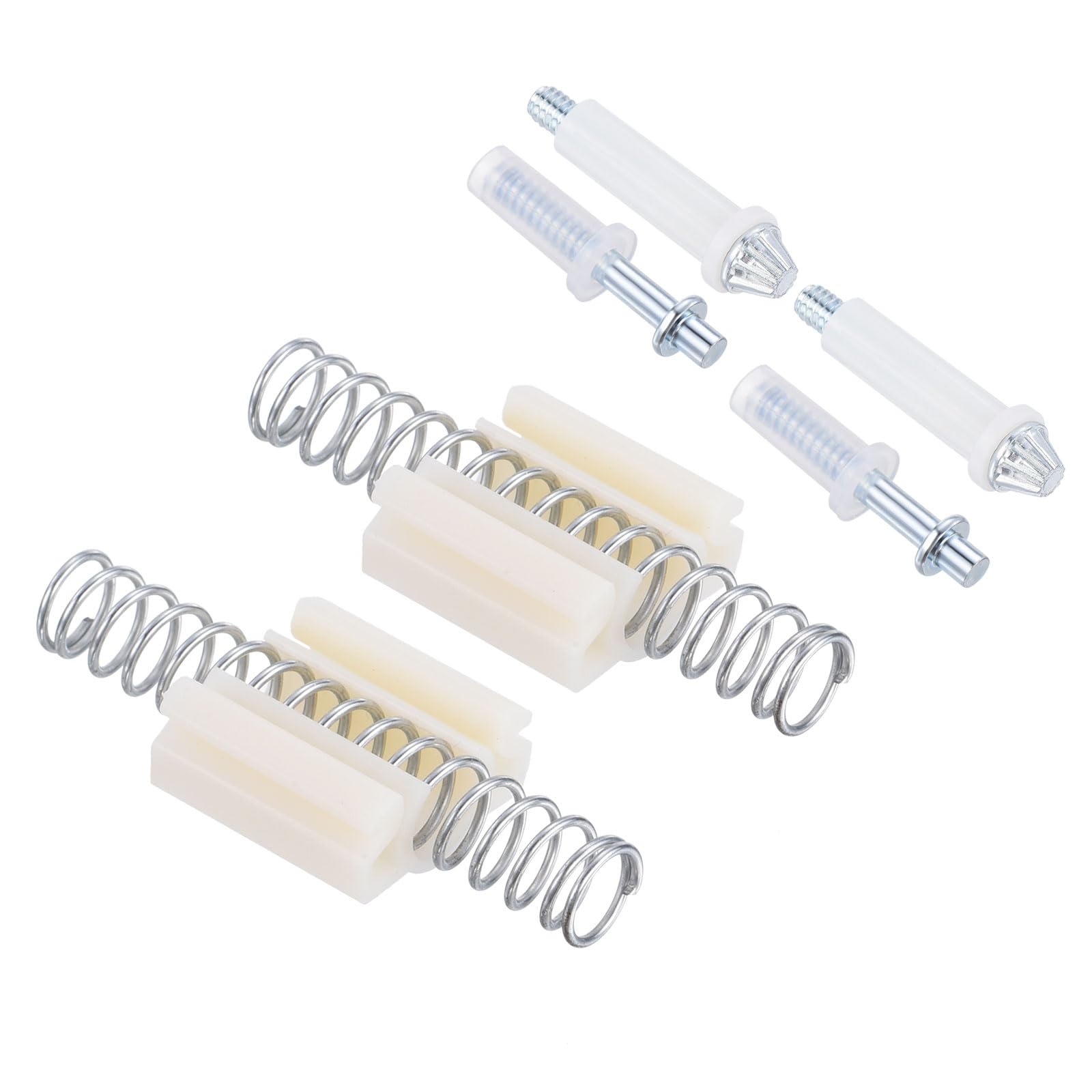 uxcell Bifold Door Hardware Repair Kit, Suitable for 7/8 in Wide bi-fold Door Track 2 Top Pivot 2 Bottom Pivot 2 Spring Clips