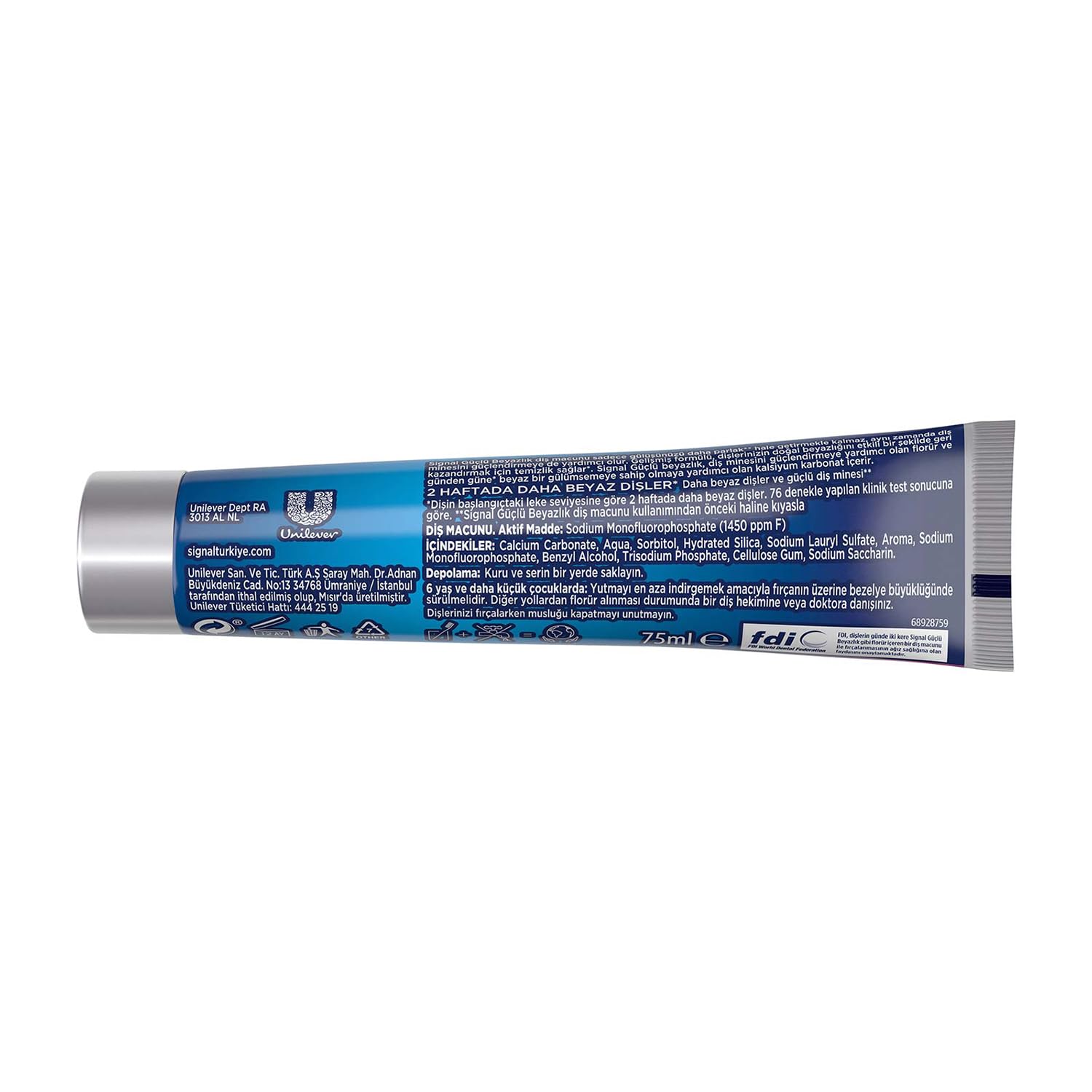 Signal White System Diş Macunu Güçlü Beyazlık Güçlü Diş Minesi 75 ml