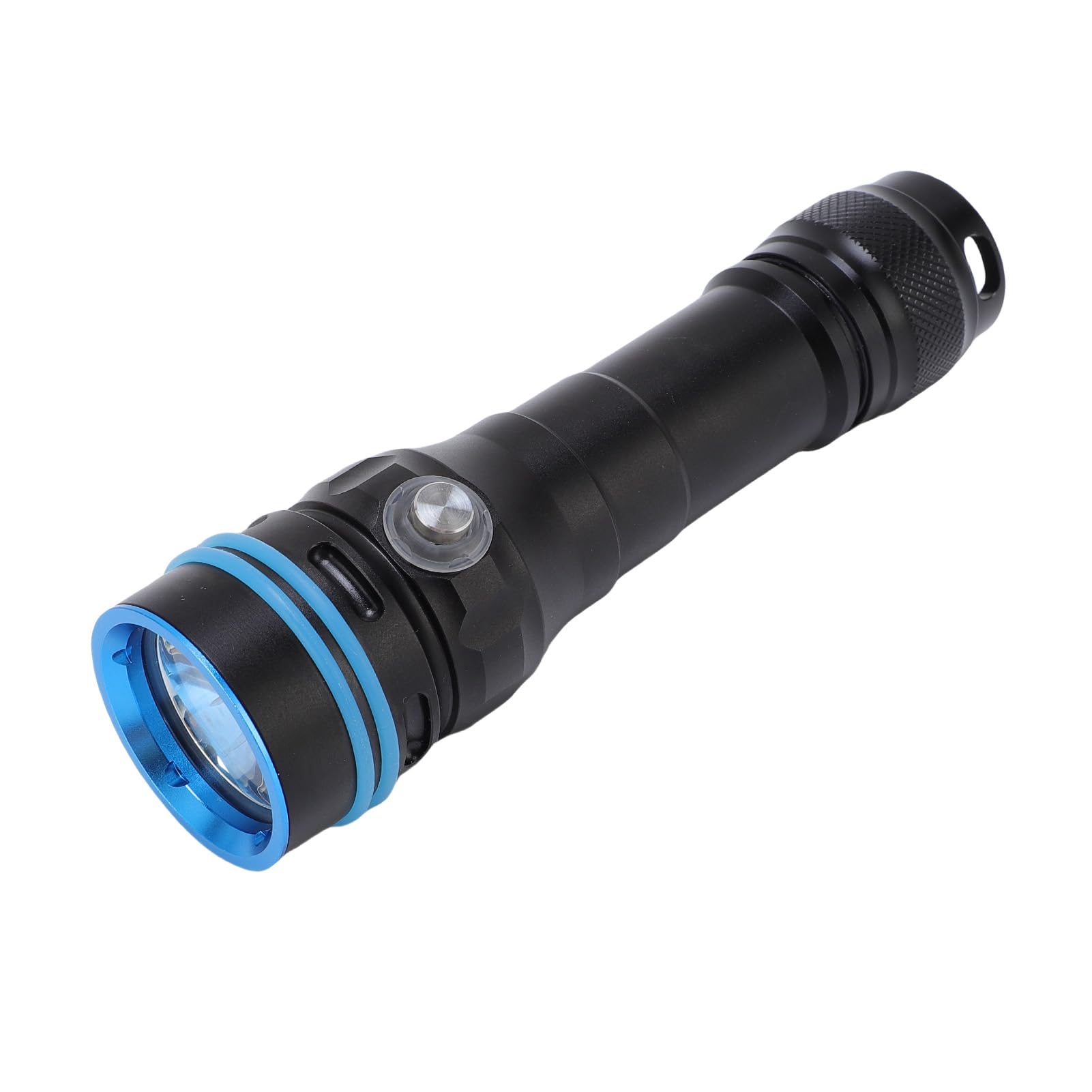 Duokon Dive Light Torcia Subacquea, Torcia Subacquea in Lega di Alluminio 3600 Ricaricabile, Indicatore Batteria a 4 Modalità per Snorkeling Immersioni Notturne Adulti