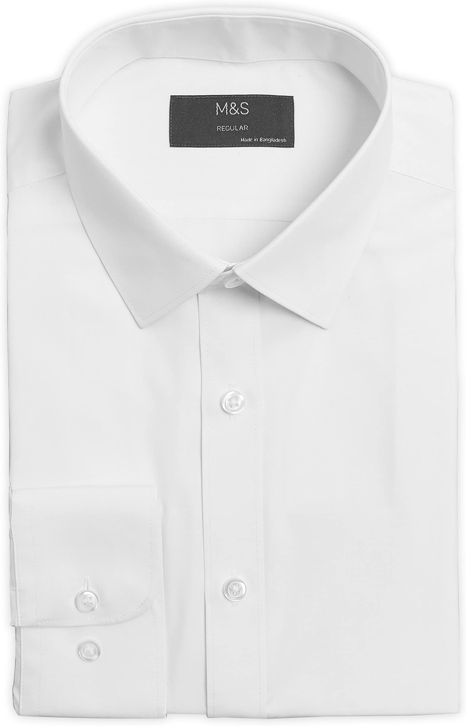 Men's Regular Fit Easy Iron WHITE Shirt