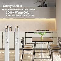 Vista 6 de Bombilla de repuesto fluorescente de 16" F10T5/830/L para Jasco, Philips, bombilla lineal T5 de 10 W, 3000 K, blanco cálido, base G5 miniatura