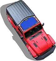 Vista 39 de Shadeidea - Parasol para Jeep Wrangler JL Unlimited (2018-2023) de 2 puertas y 4 puertas frontales, pantalla de malla negra para parasol JLU SAHARA