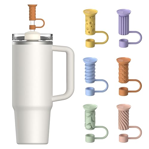 YOTIME Silicone Straw Covers Cap 6 Pcs 10mm