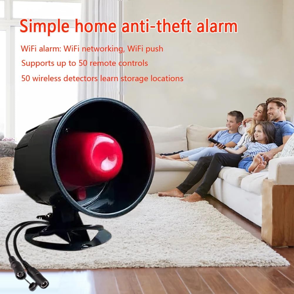 Wireless 433 MHz Alarm Sirenensystem für Den Schutz der zu Hause mit Einbrecher Des Tür mit Türsensor Langstrecke Einfach zu Installierende EU -Stecker
