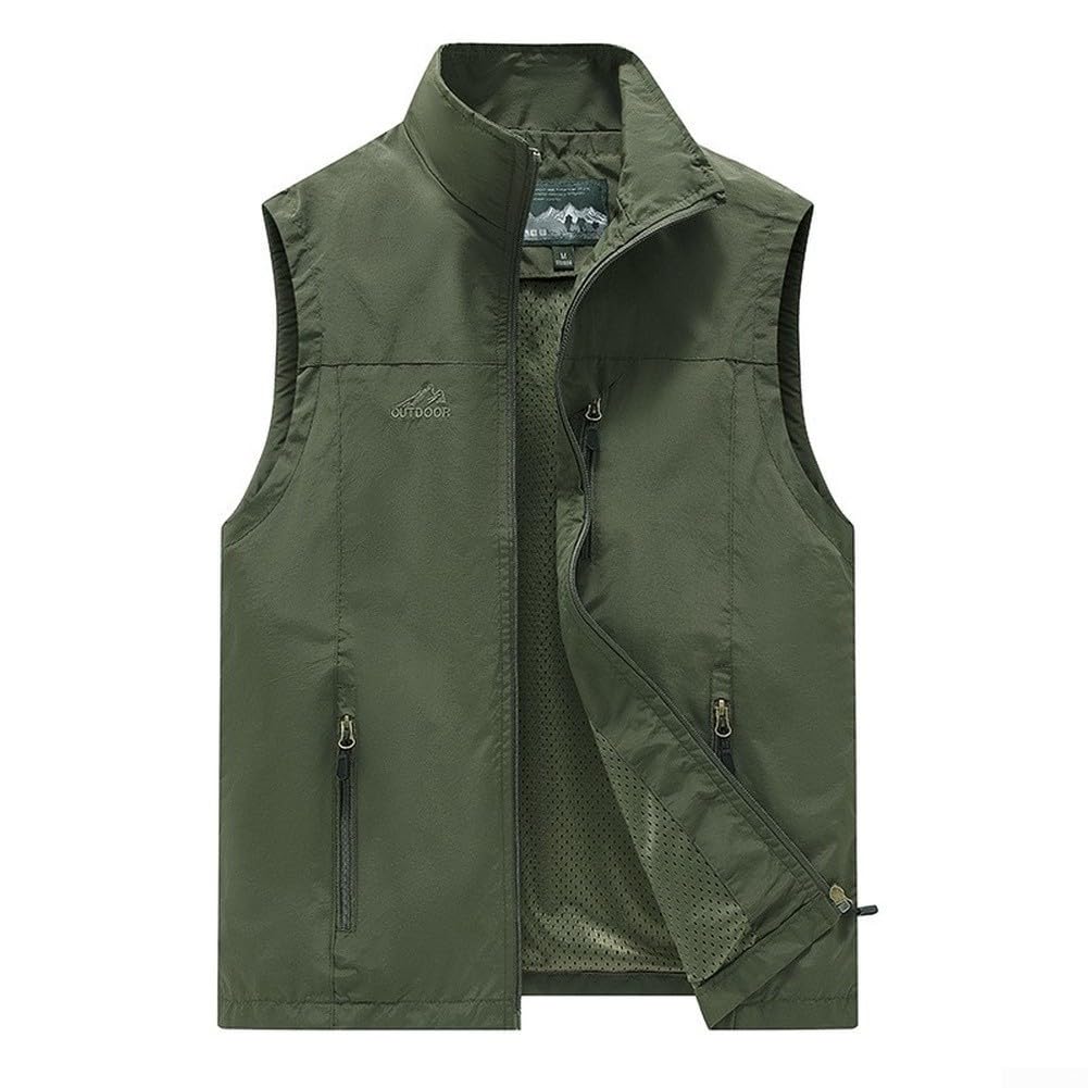 Chaleco para Hombre Sin Mangas Cuello Alto Outdoor
