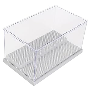 Milisten Caja Exhibidora Acrílica Transparente para Modelos de Anime Vitrina Protectora Resistente Caídas y Polvo Diseño Integrado sin Montaje Almacenamiento Decorativo para Figuras
