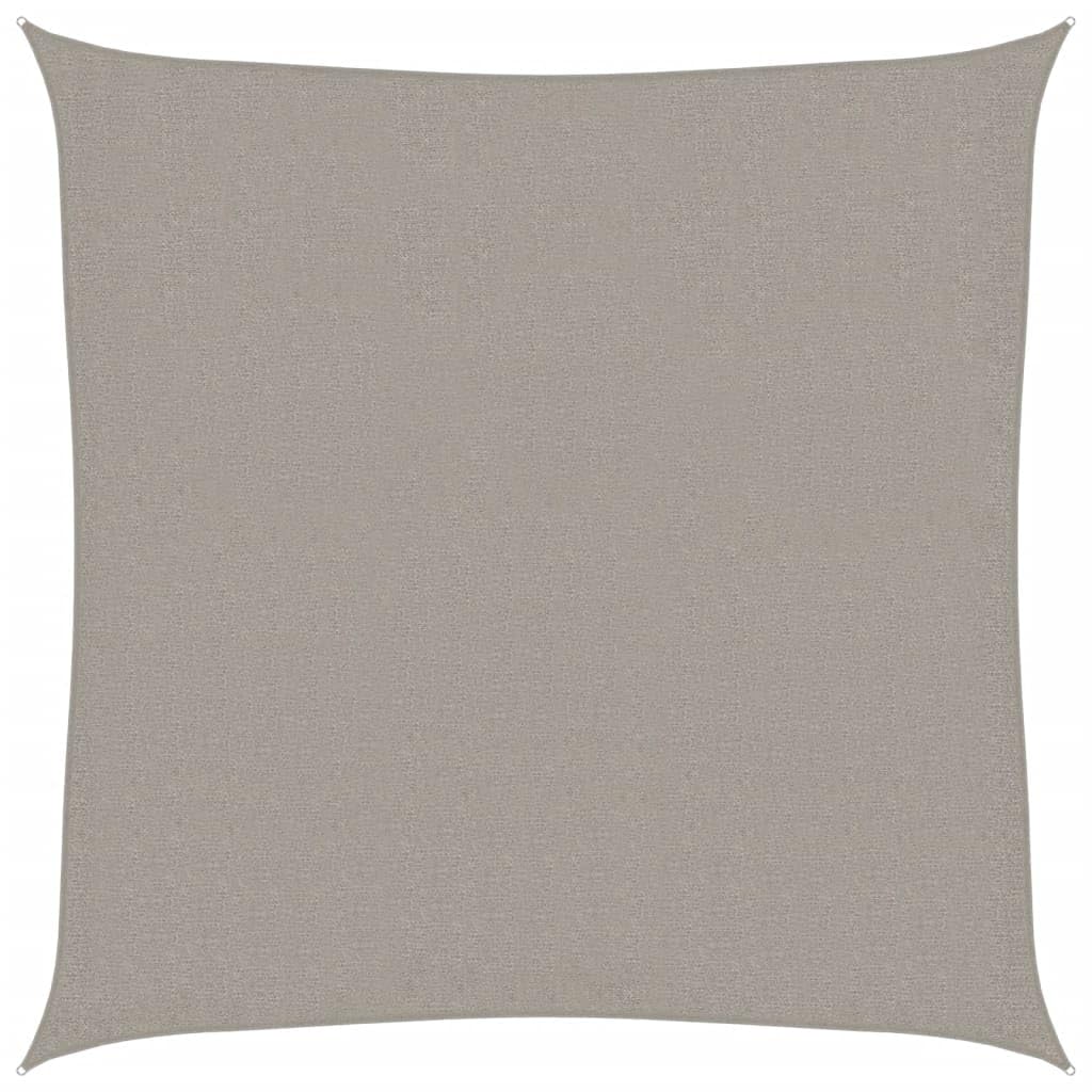 vidaXL Sunshade Sail 160 g/m² Square Light Grey 3.6x3.6 m HDPE — image 1