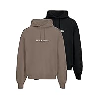 JACK & JONES Jorbillyburg Sweat Hood Fst 2Pk MP, Mocha Meringue