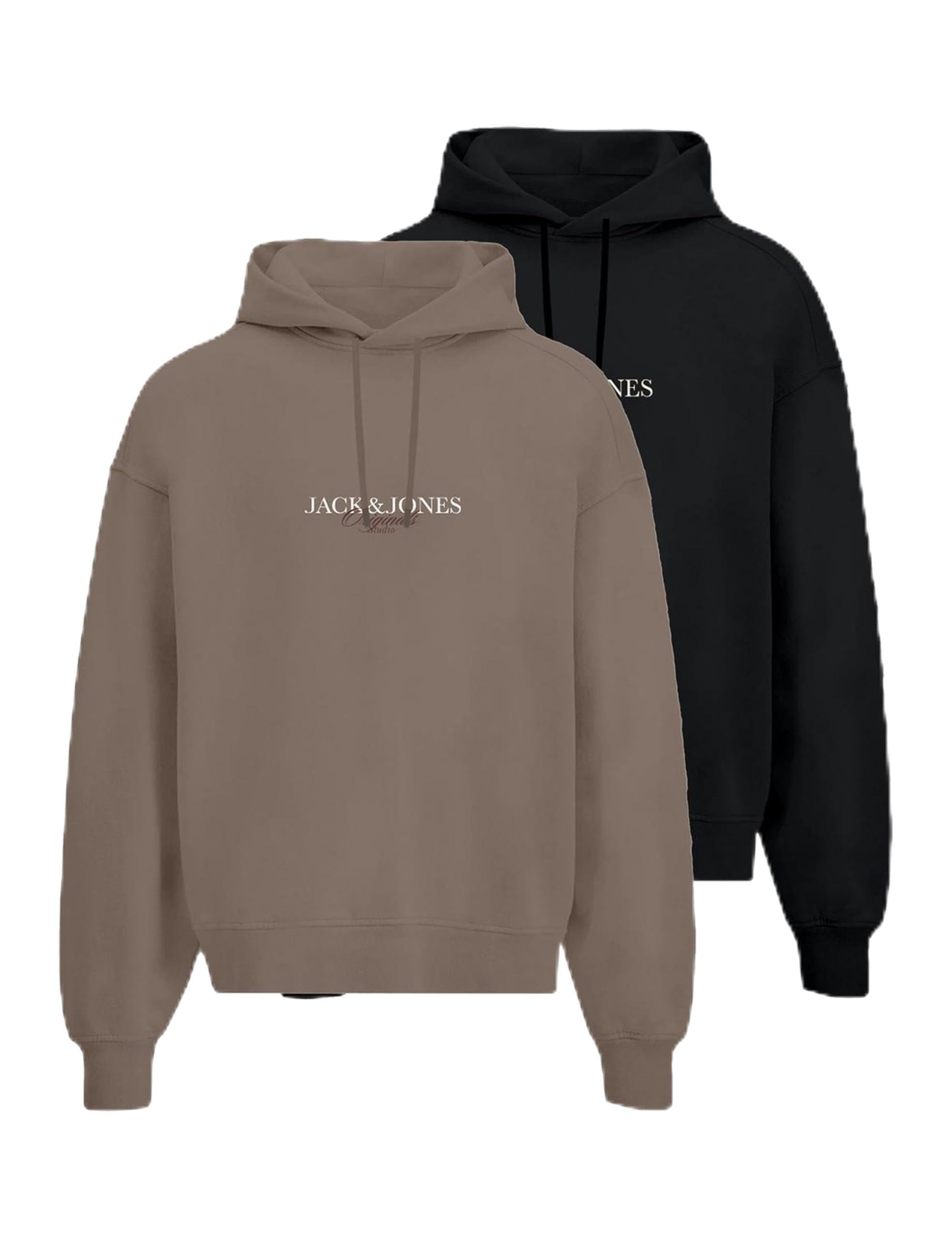 JACK & JONES Herren Jorbillyburg Sweat Hood FST 2pk Mp Jorbillyburg Sweat Hood FST 2Pk Mp (2er Pack)