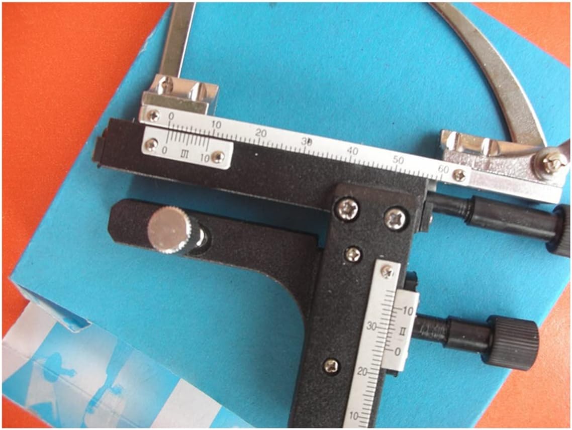 Lab Microscope Slides Metal Attachable Mechanical Stage X-Y Movable Stage with Scale Ruler Microscope Accessories Microscope Parts