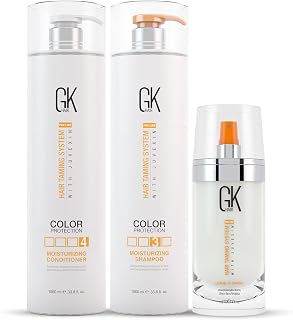 GK Hair Global Keratin Moisturizing Shampoo & Conditioner 1000ml - Leave in Spray 120
