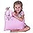 kinder Fluff Kids Pillow & Pillowcase Set - 233T Cotton Pillow Covers & Down Alternative Pillow Fill - Hypoallergenic Kids Pillows for Small Children - Children & Travel Pillows Kid - 13x18in Pink
