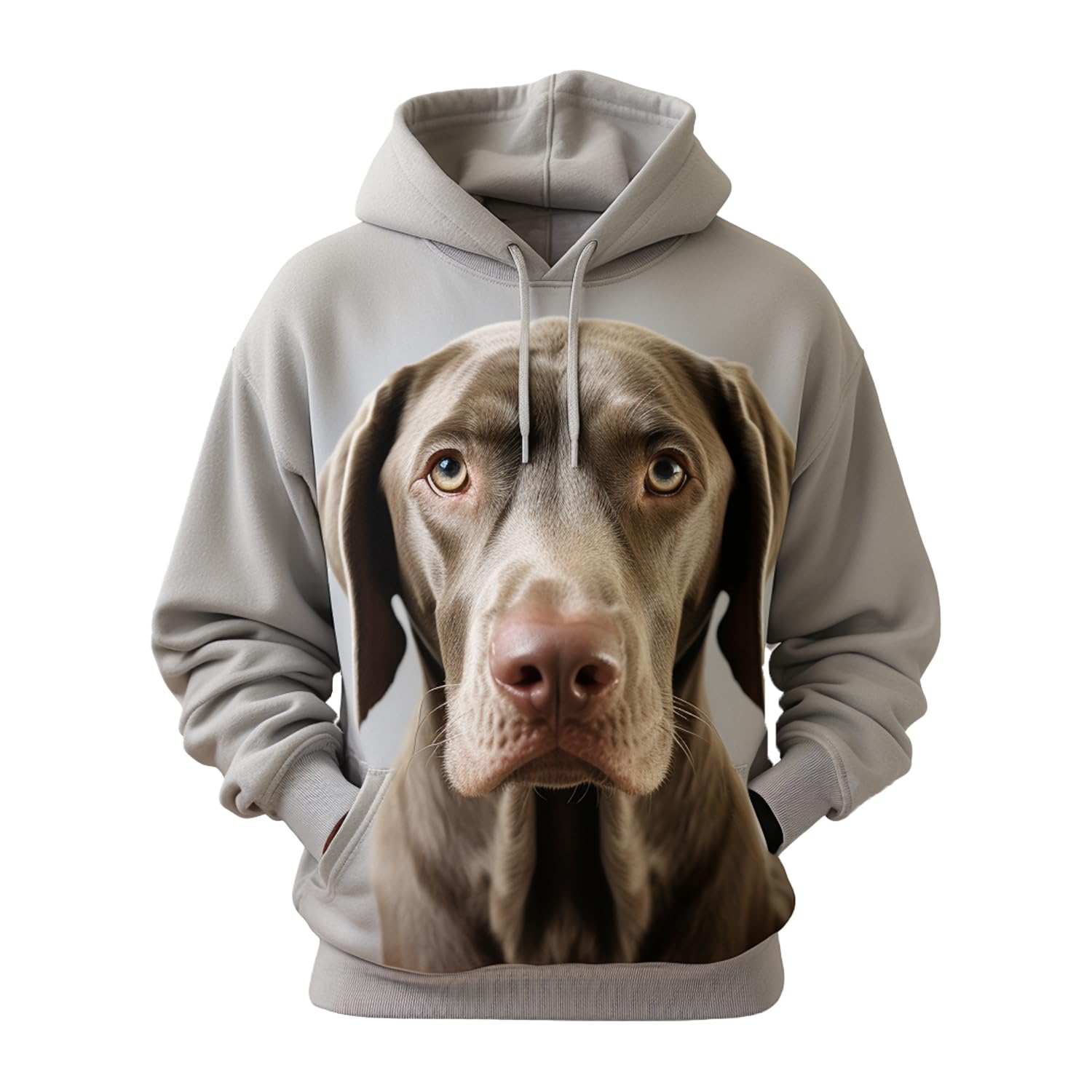 Men's Weimaraner Dog Hoodie Pullover Sweatshirt - Dog Lover Fleece Hoodies for Men Women Long Sleeve Set 16 Size S