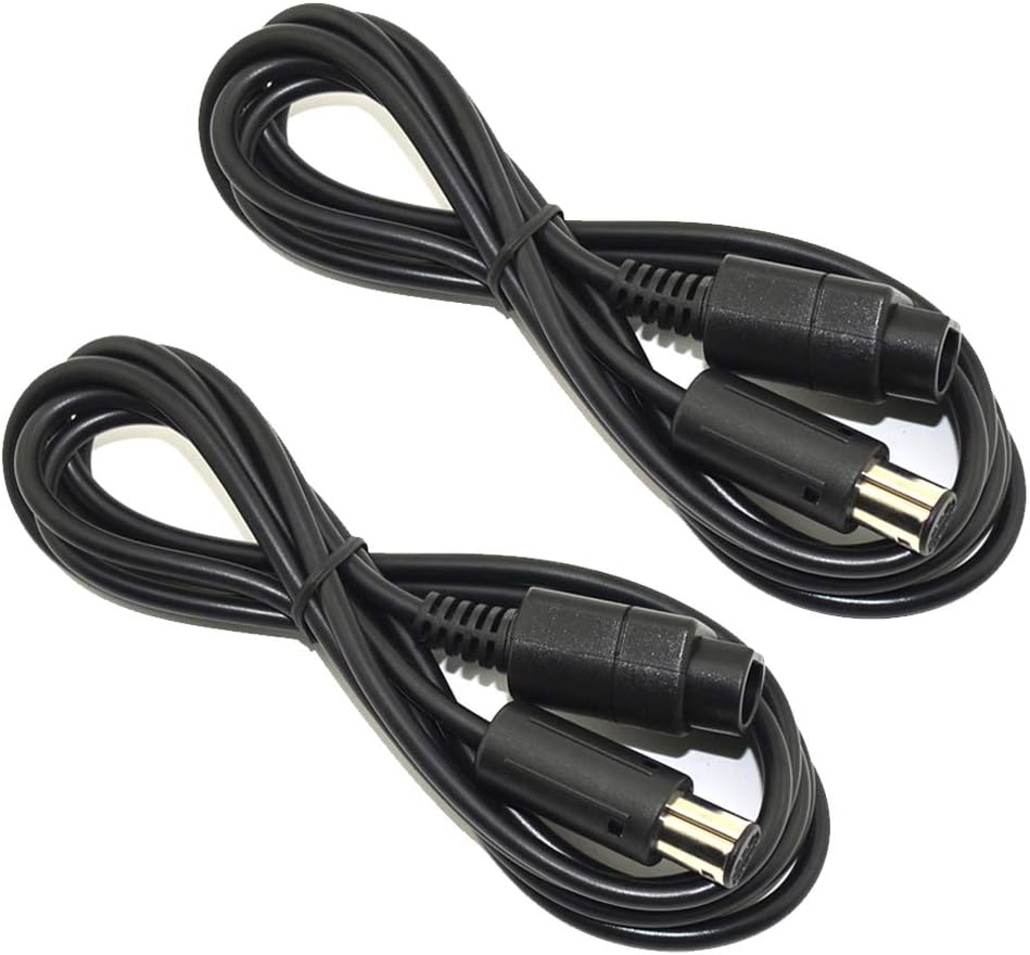 Ssgamer 2X 6ft Wii/Gamecube Extension Cables for Wii Gamecube GCN (2 Pack) Video Games