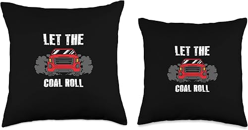 Miniatura 3 de Rolling Coal Let the Coal Roll Diseño de rollo de carbón para conductores diésel, 18 x 18 pulgadas, multicolor