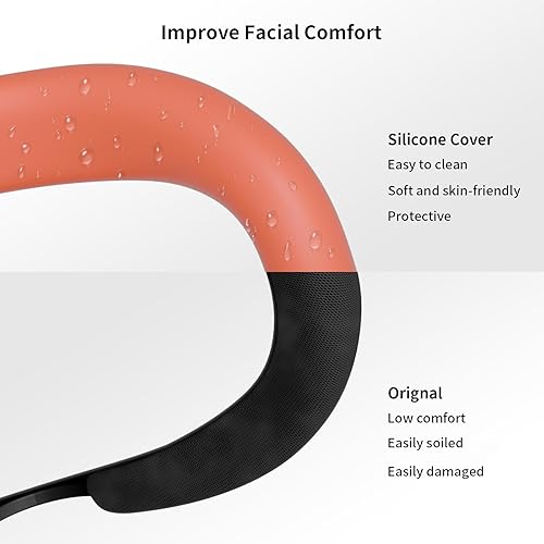 Miniatura 5 de ANNAPRO Controller Grips Cover for Meta Quest 3, with Adjustable Knuckle Strap and Battery Opening Protector, Silicone Face Pad Cover & Joystick