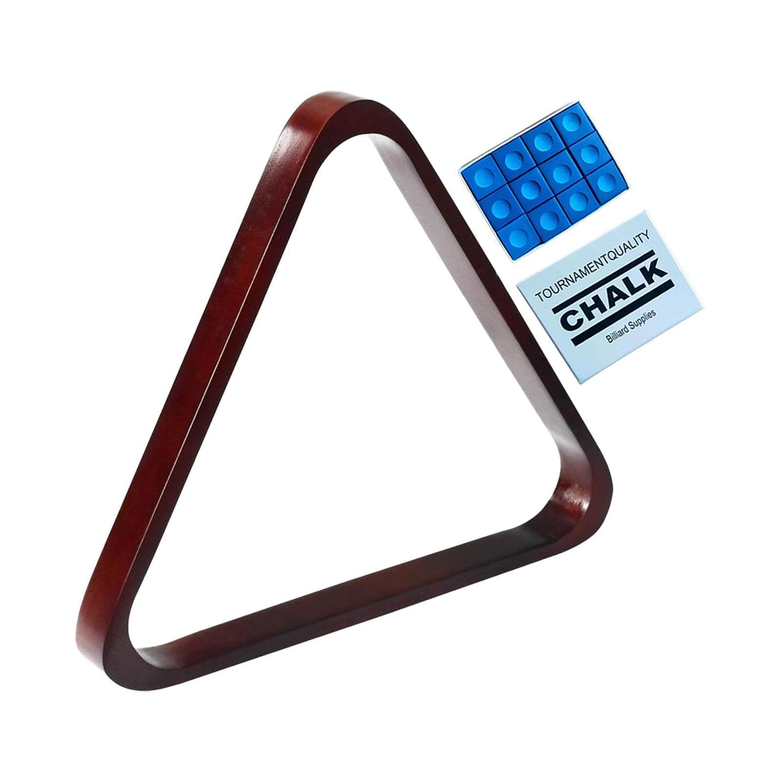 Triangolo per Biliardo in Legno con Supporto per Palle