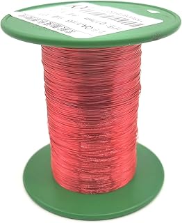 Xuulan Enameled Coil Copper Wire 18AWG 36AWG 26AWG 0.4mm 0.15mm 0.19mm 0.17mm Red Wire QA-1/155 for Transformer (Color : OD 0.8mm, Size : Weight 100g)